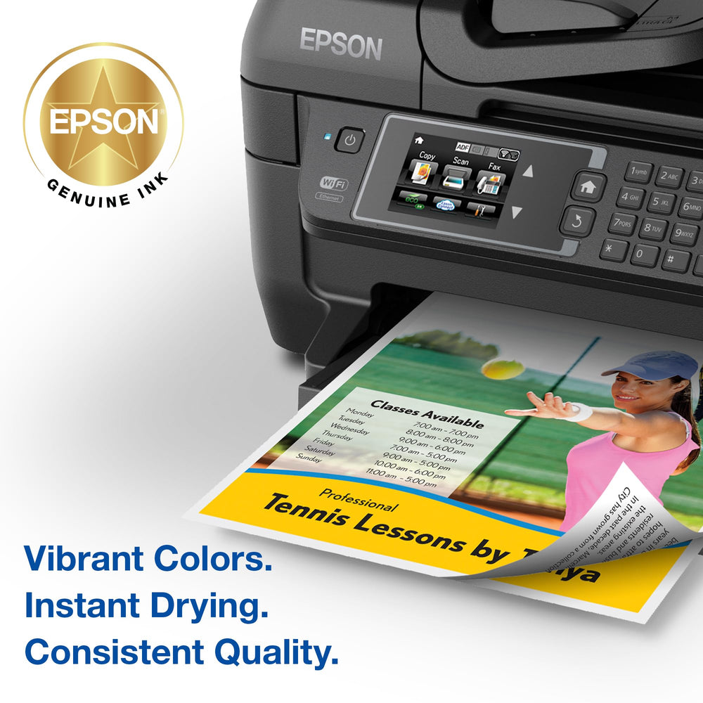Epson impresión de texto nítido con cartucho negro, mejora legibilidad documentos