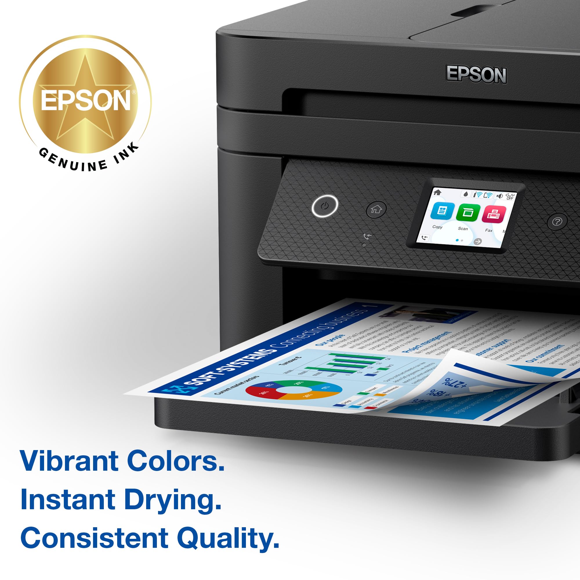 Epson 222 texto impreso nítido demostrando alta legibilidad