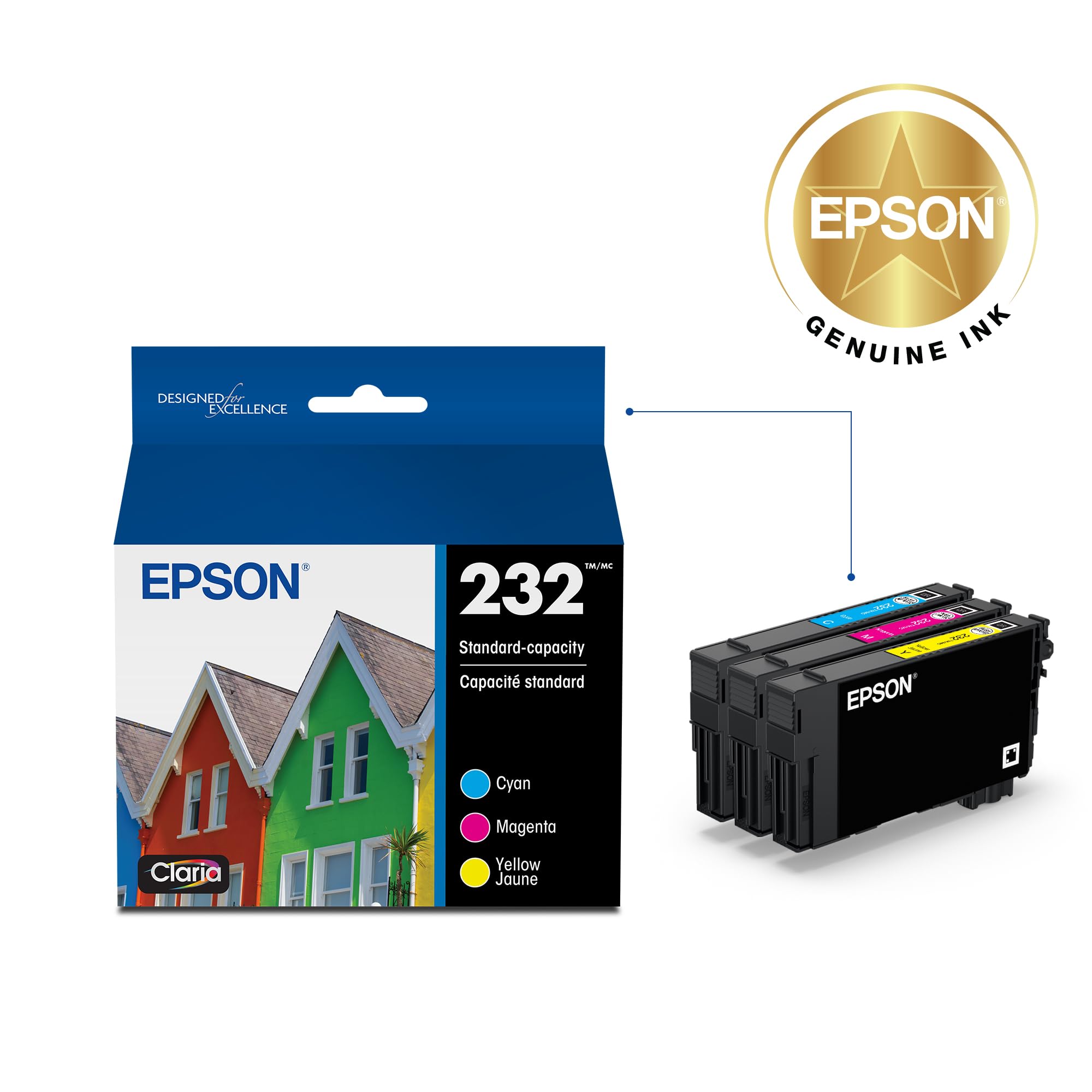 Epson cartucho negro detalle con enfoque en texto nítido y legible