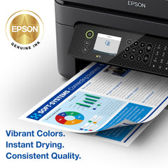 Epson cartuchos instalados en impresora compatible para impresión fiable