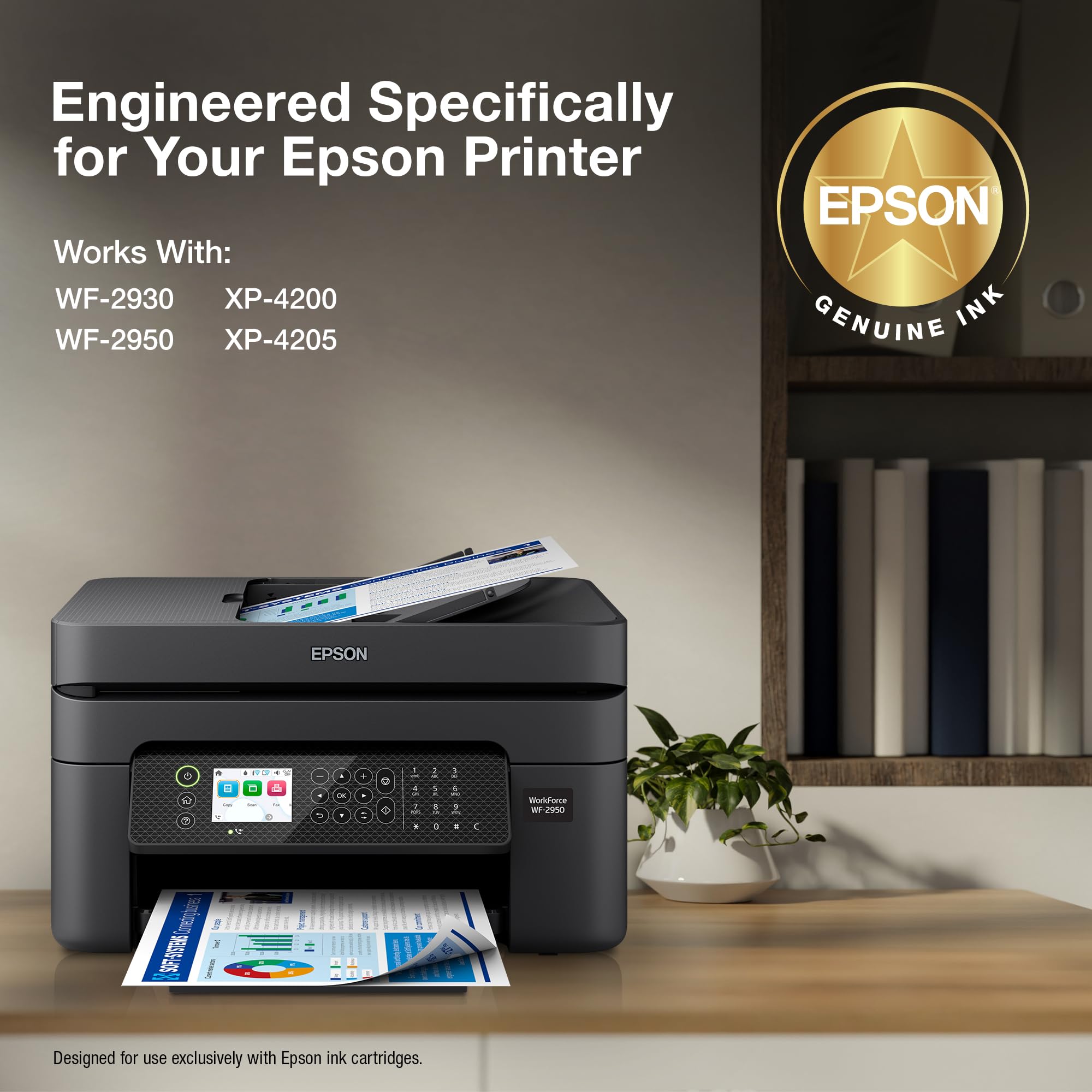 Epson 232 installed in Epson printer demonstrating easy swap and secure seating