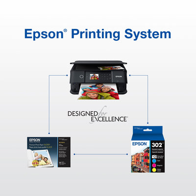 Epson 302 label and chip detail for easy identification and install