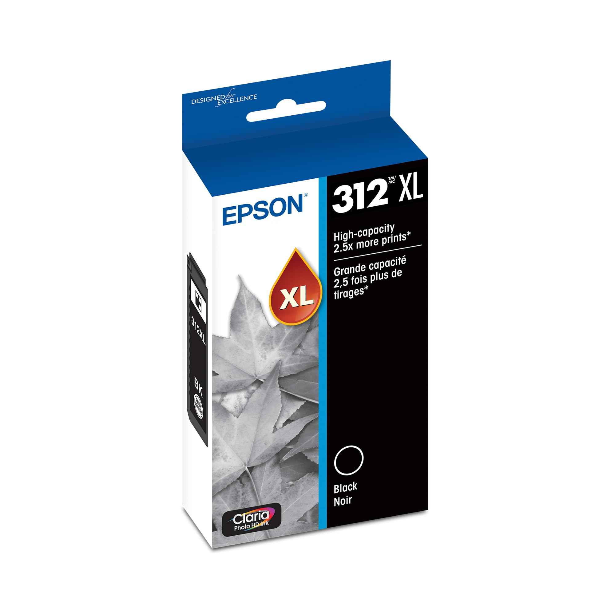 Epson 312 front packaging showing cartridge and branding for clear identification and confidence