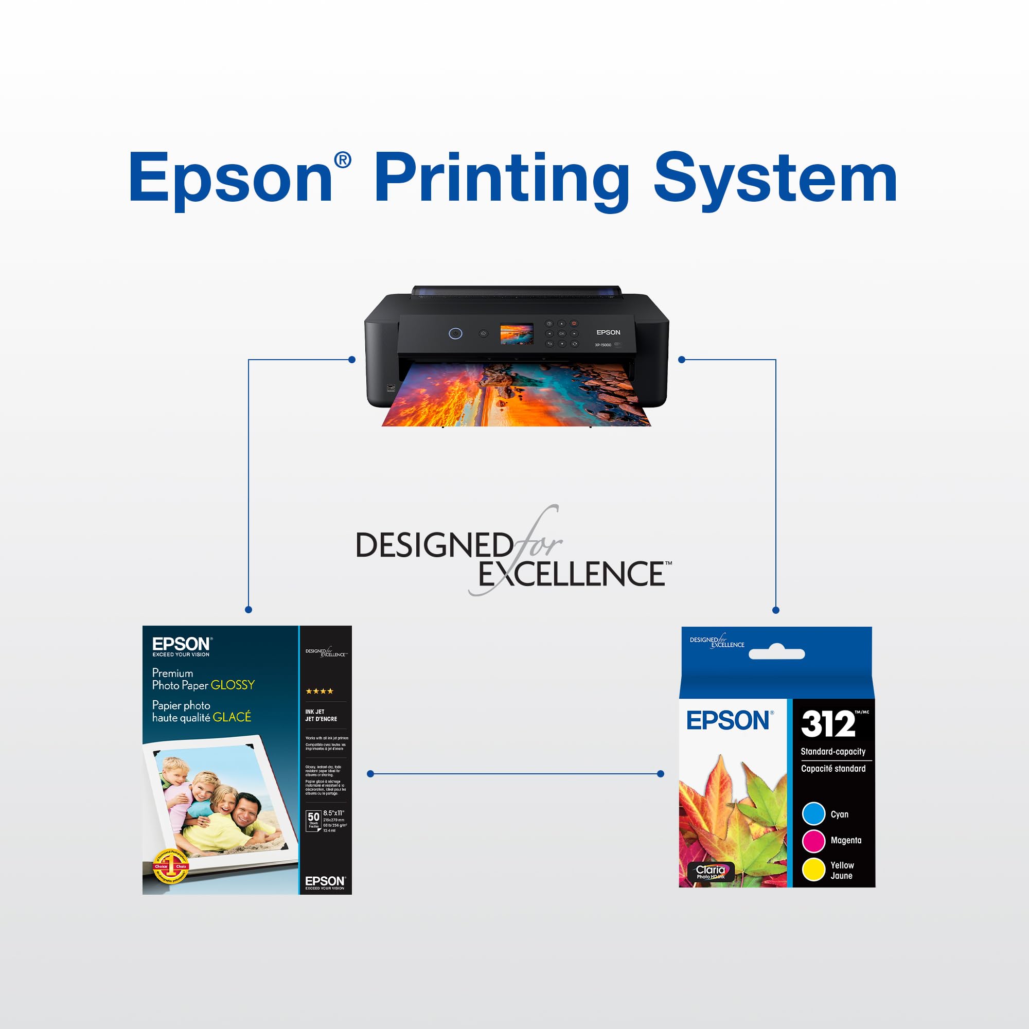 Epson 312 lifestyle photo album image showing archival-quality prints preserved for years