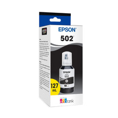 Epson 502 front label showing product and model clarity and authentic branding