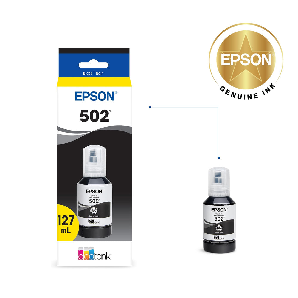 Epson 502 nozzle detail highlighting keyed neck and spill-reduction design
