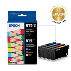 Epson 812 black cartridge close-up highlighting sharp text reproduction