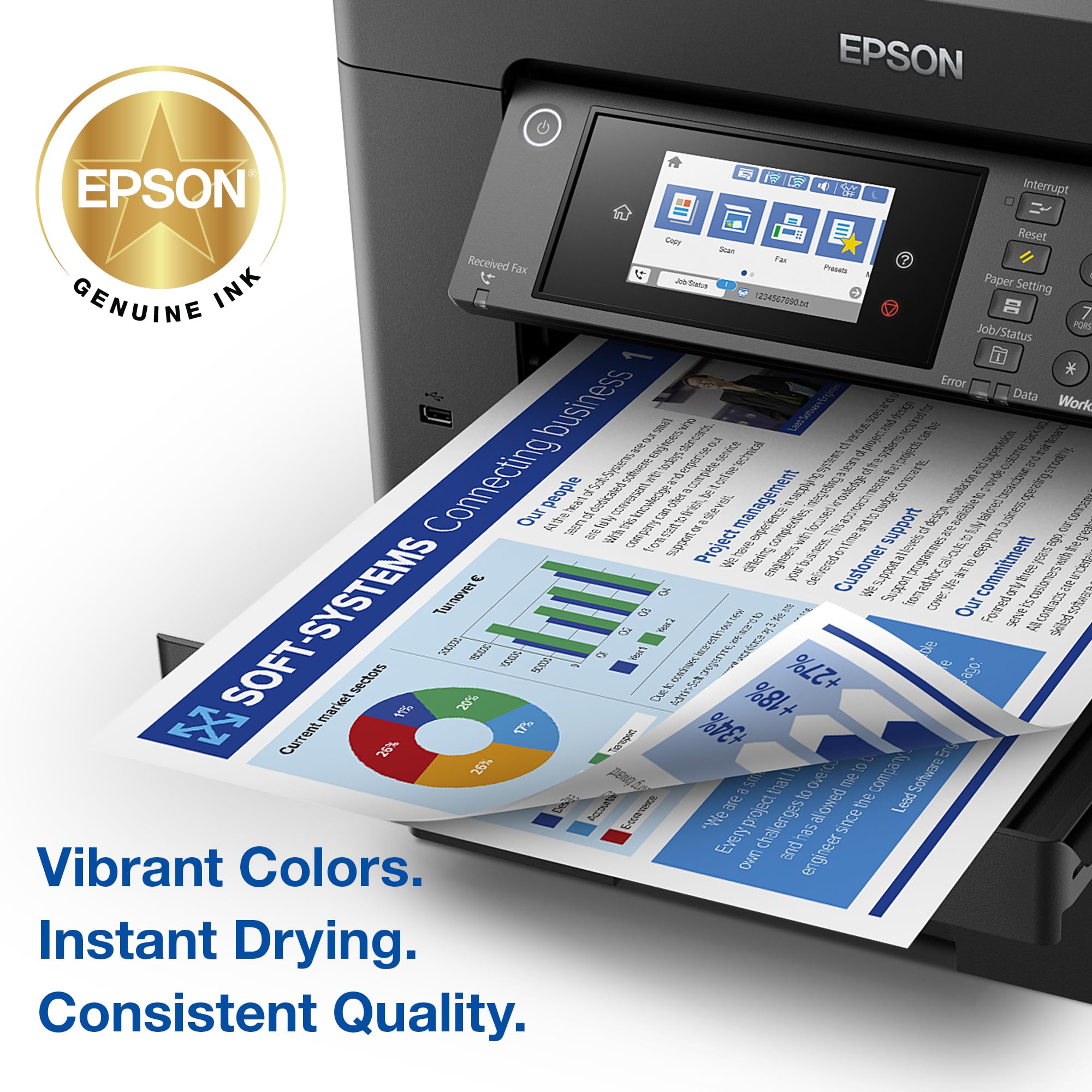 EPSON cartucho 812 instalado en WorkForce Pro, optimiza impresión de gran volumen