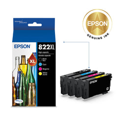 Epson cartridge close-up showing label and nozzle for accurate installation