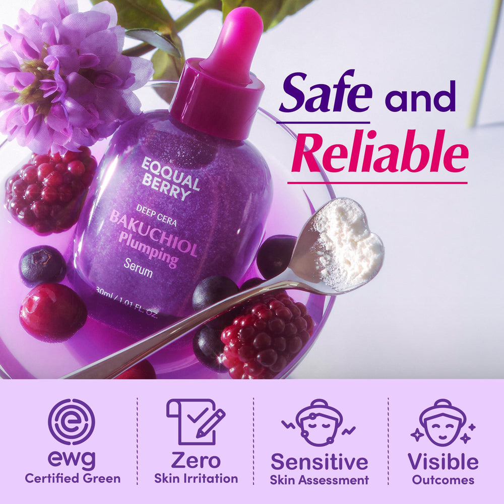 EQQUALBERRY primer plano de microesferas de ceramidas para retención de humedad