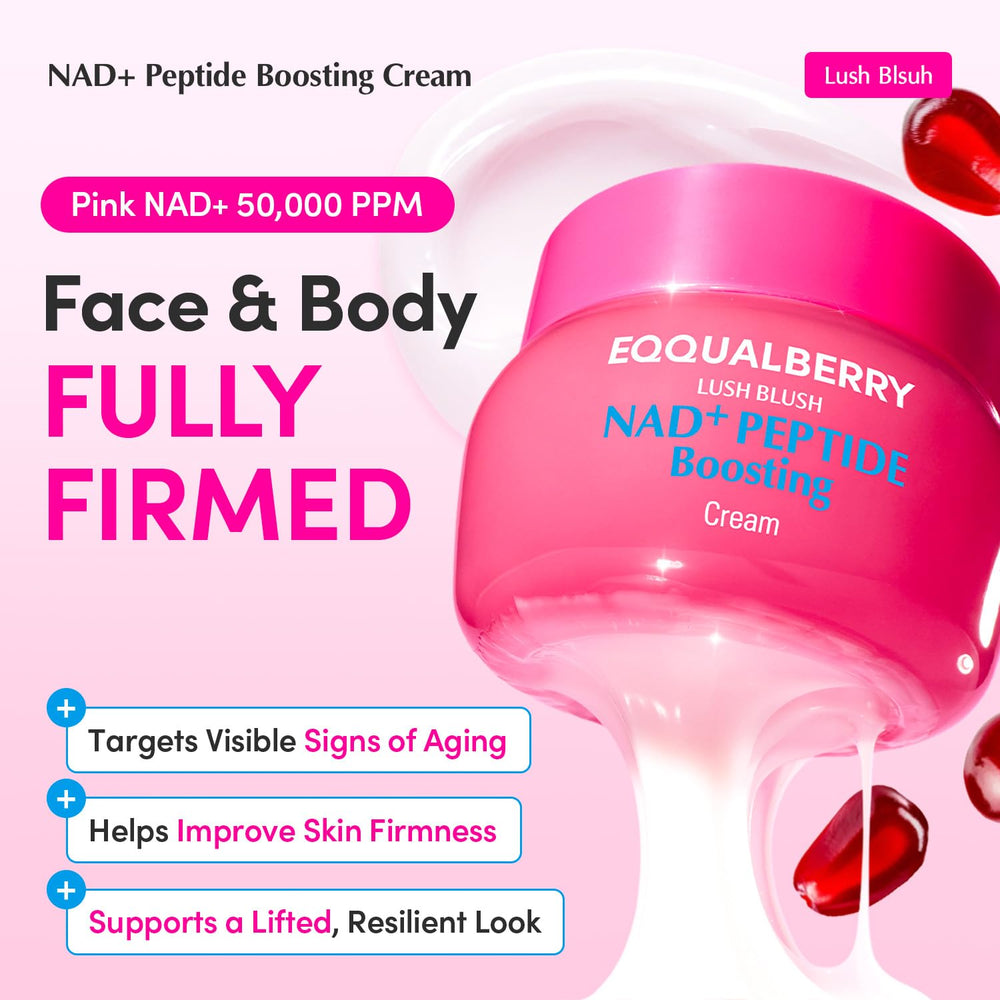 EQQUALBERRY open jar showing smooth cream texture, indicates easy absorption