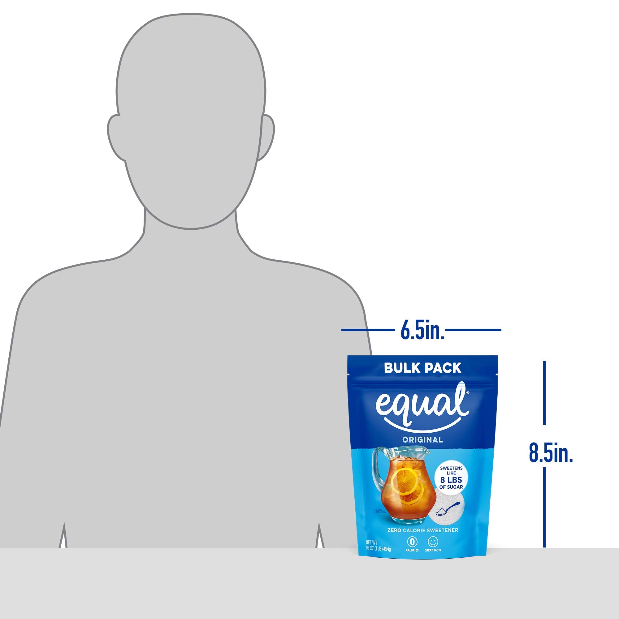 Equal en postre servido demostrando uso en recetas y apariencia dulce