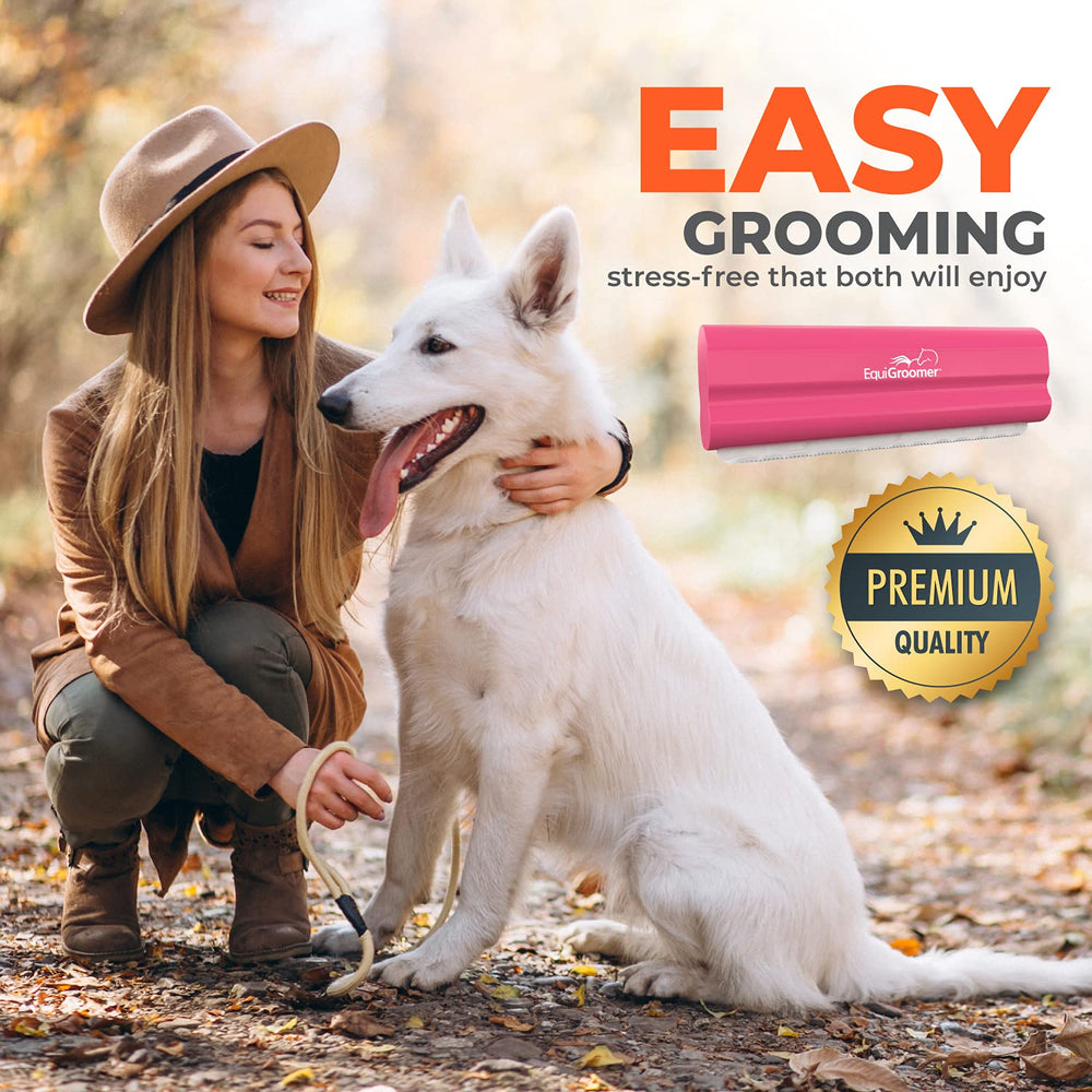 EquiGroomer on bathroom counter in lifestyle scene for easy storage