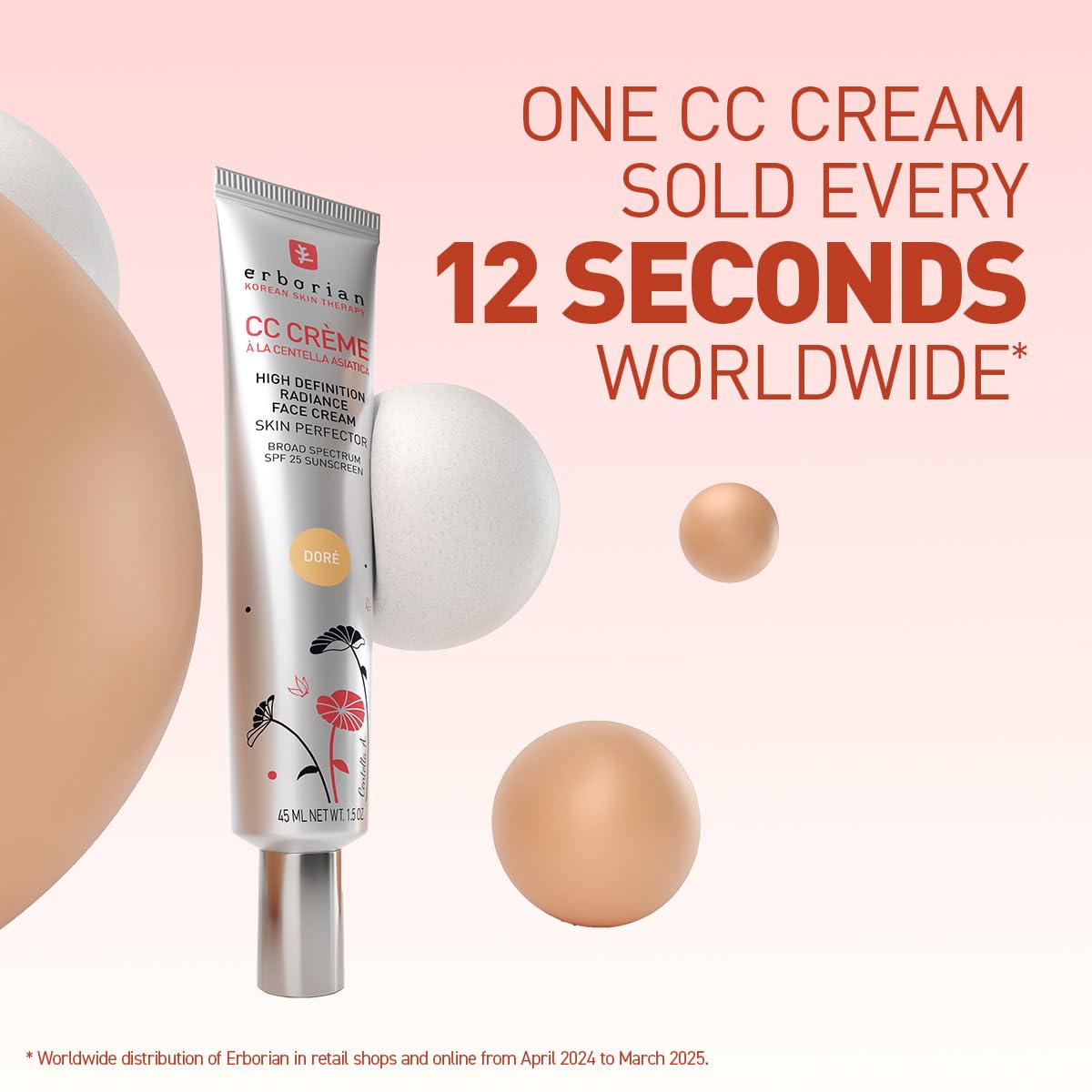 Escena de baño luminoso con Erborian CC Cream Doré lista para una rutina diaria