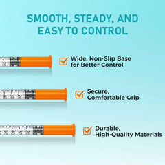 Erlest jeringa 1 ml usada en microdispensado, control preciso de volumen