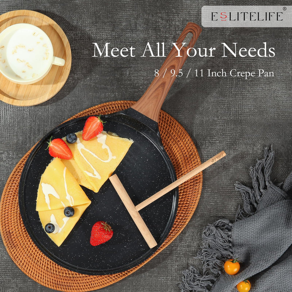 ESLITE LIFE comparación de tamaño junto a utensilios para apreciar las 11 pulgadas