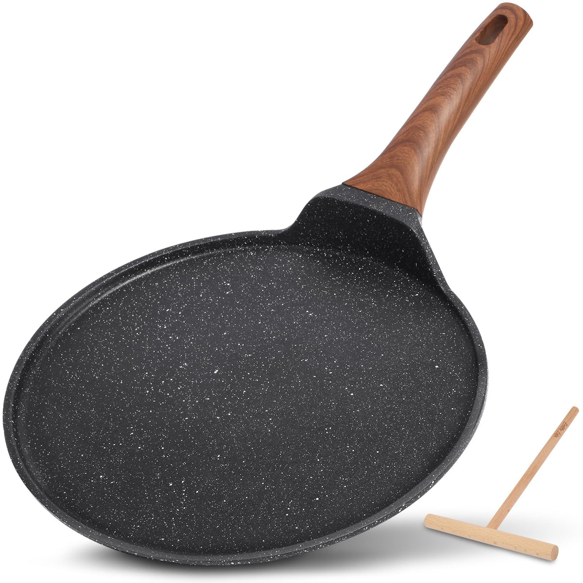 ESLITE LIFE sartén crepe frontal mostrando diseño y diámetro para cocinar eficiente