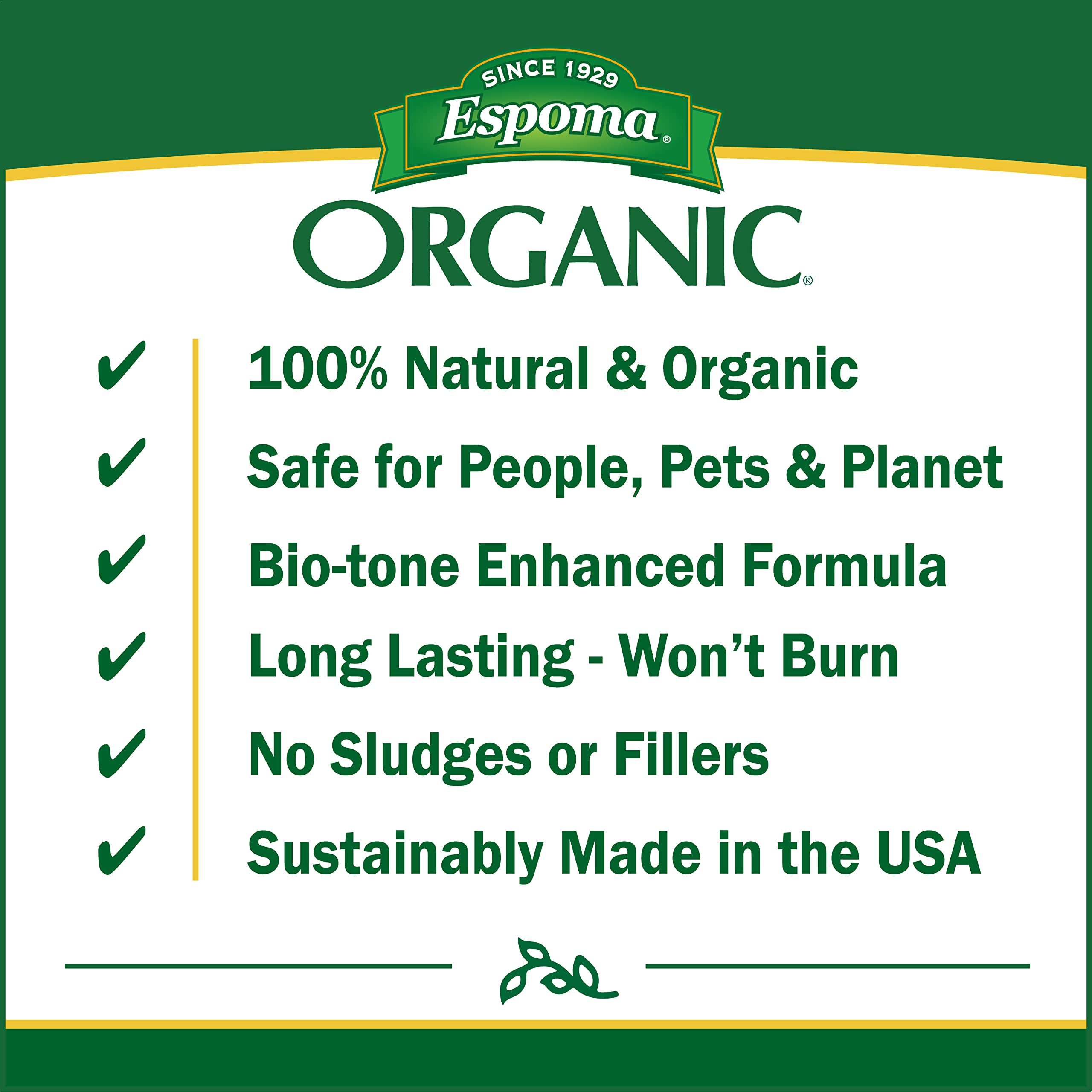 Espoma Berry-Tone bolsa abierta con gránulos demostrando contenido real