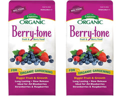 Espoma Berry-Tone frente del envase mostrando información del producto y beneficios