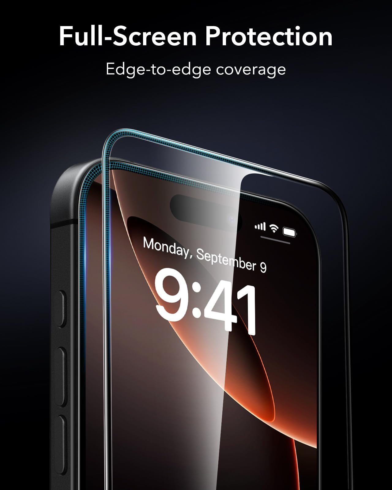 ESR protector aplicado en iPhone 16 Pro Max demostrando uso y protección
