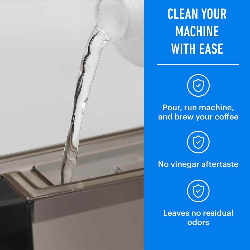 Essential Values uso en máquina Breville demostrando limpieza segura