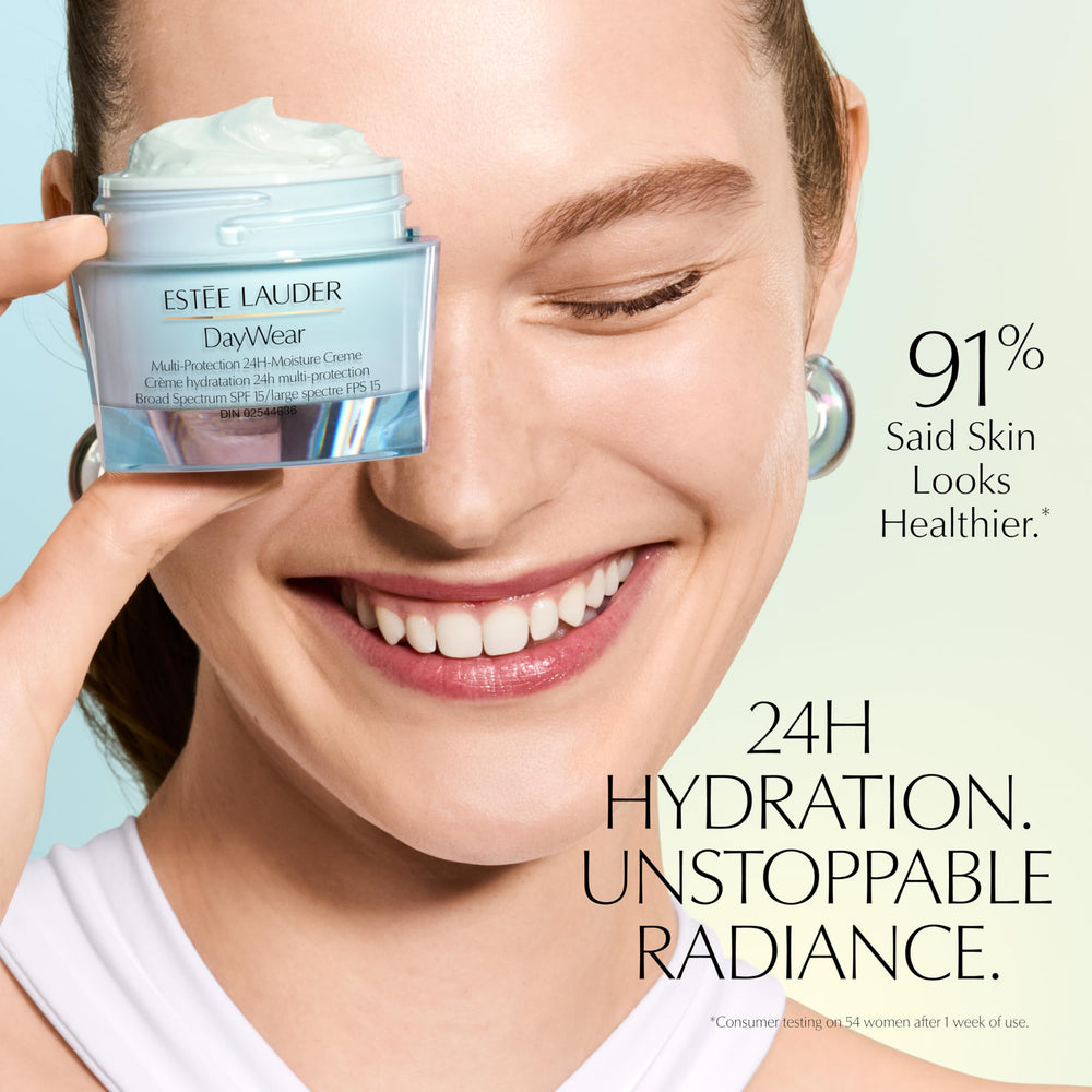 Estée Lauder open jar revealing creamy texture and deep hydration