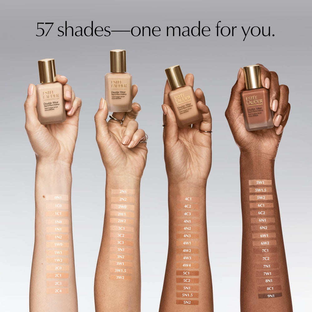 Estée Lauder muestrario de tonos en línea mostrando variedad para elegir