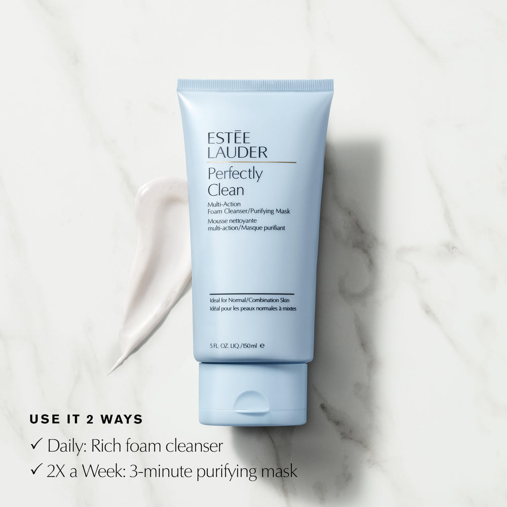 Estée Lauder moisture mask being applied, illustrates quick hydration benefit