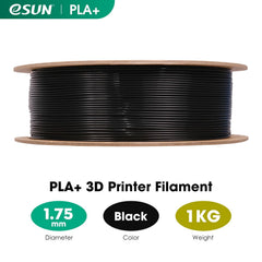 eSUN textura del filamento primer plano, calidad y superficie lisa