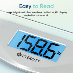 Etekcity cristal templado 6mm mostrando grosor y apariencia resistente