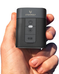 ETENWOLF AIR 3 frontal mostrando control y puerto USB-C, práctico para camping