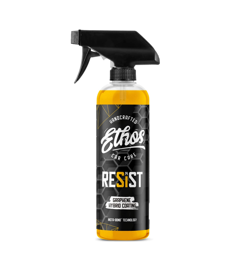 Ethos Handcrafted Car Care envase frontal mostrando el diseño y facilidad de uso