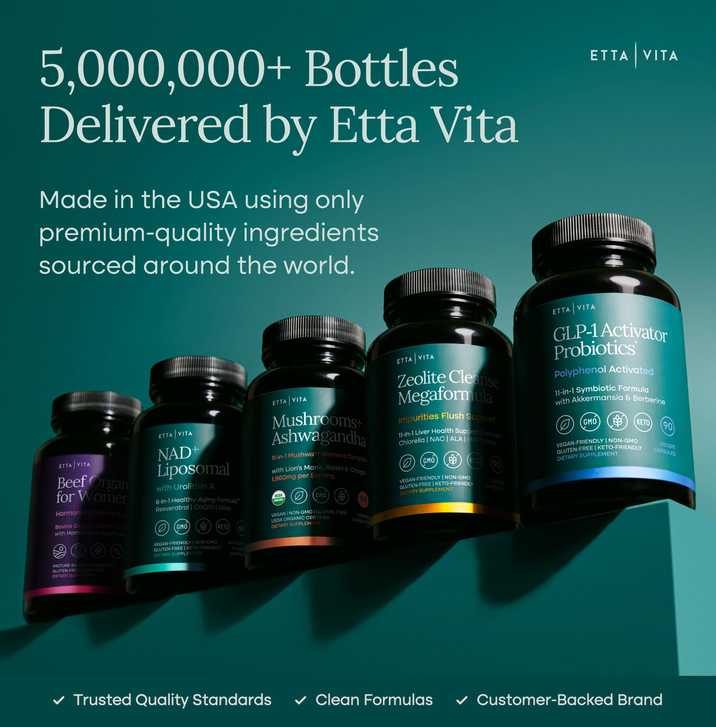 Etta Vita BHB en polvo close-up que sugiere energía sin estimulantes
