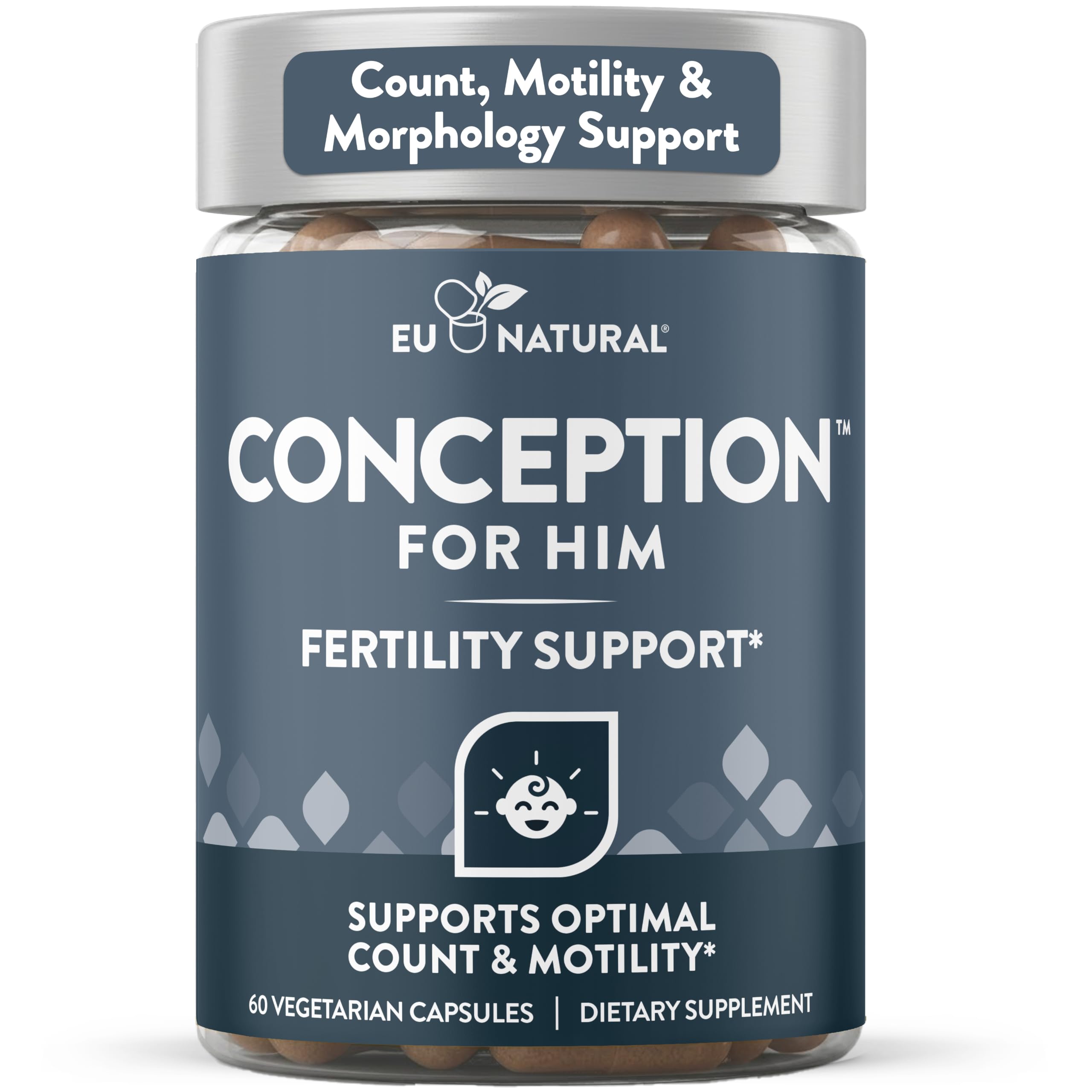 Eu Natural bote frontal mostrando el envase y beneficio de apoyo para fertilidad