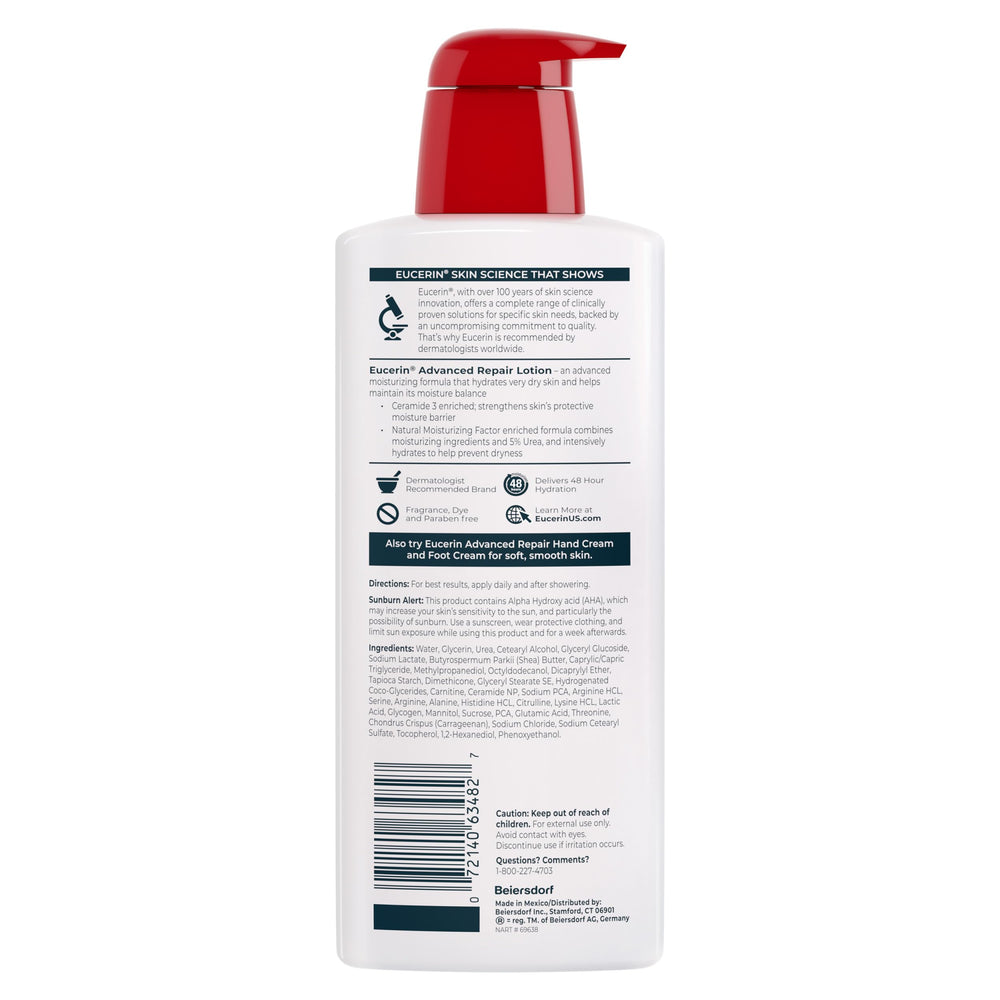 Eucerin ambientación de baño mostrando rutina diaria calmante
