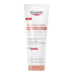Eucerin tubo frontal mostrando diseño y tamaño, claridad de producto