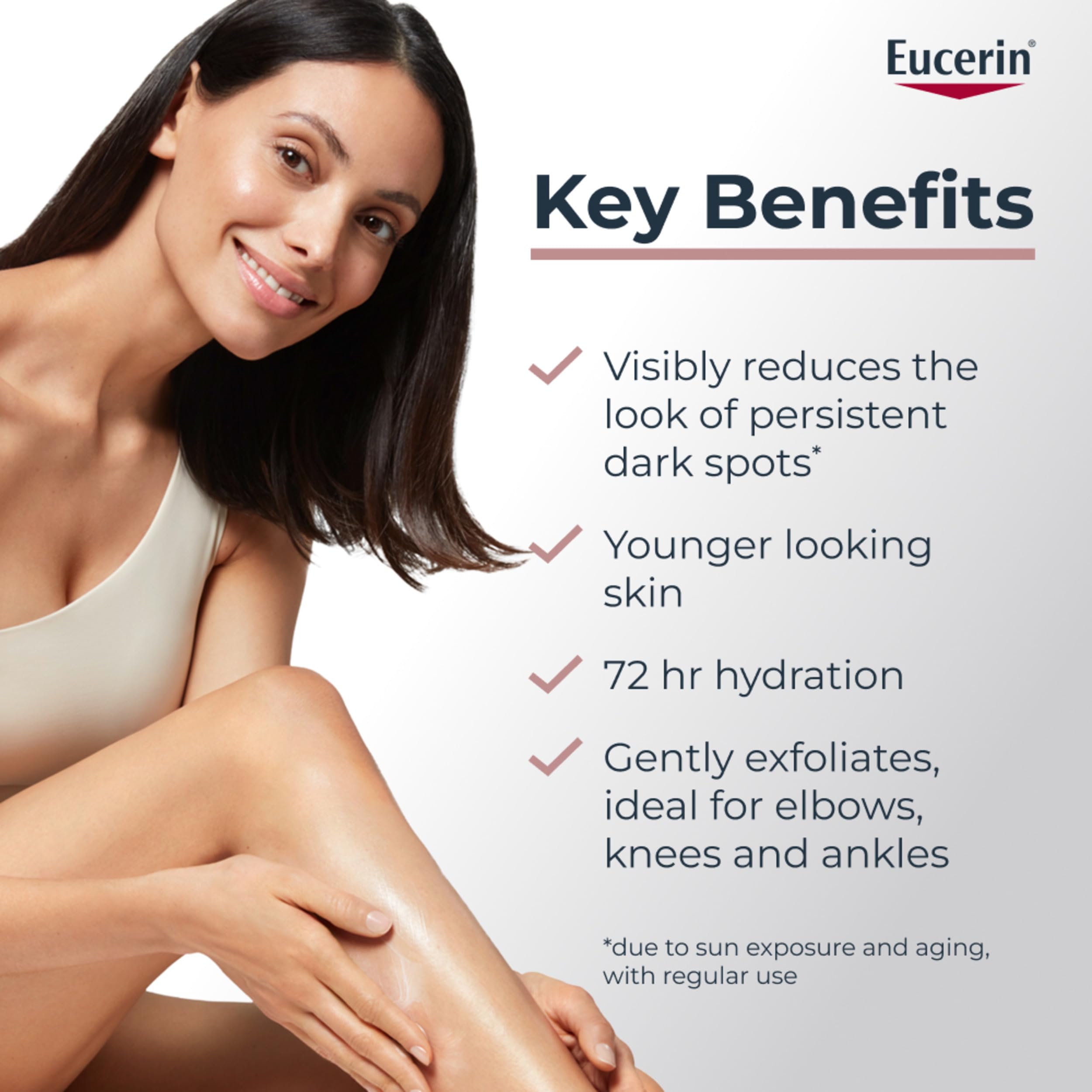 Eucerin textura cremosa en close-up hidratación rápida
