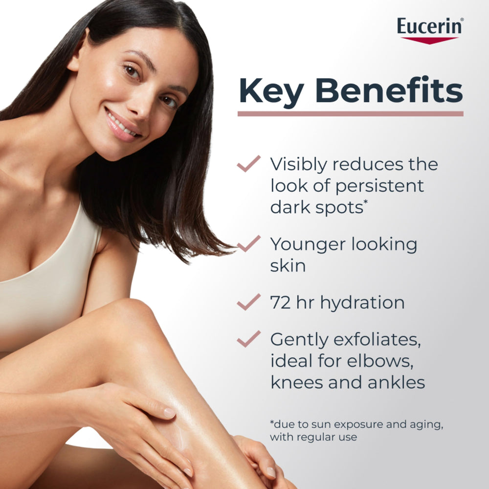 Eucerin textura cremosa en close-up hidratación rápida