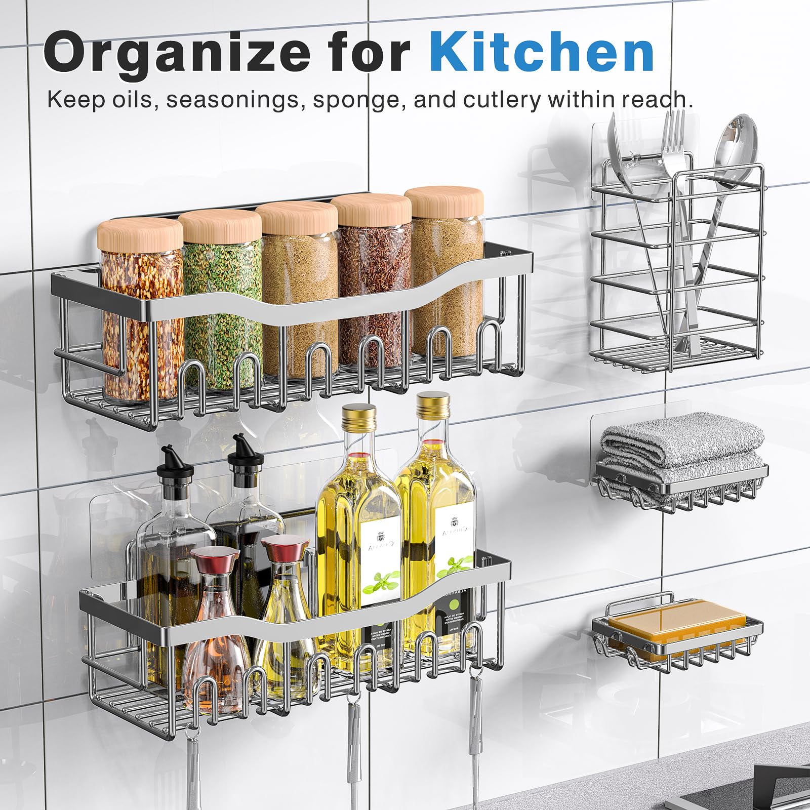 EUDELE organizador instalado en cocina mostrando ahorro de espacio
