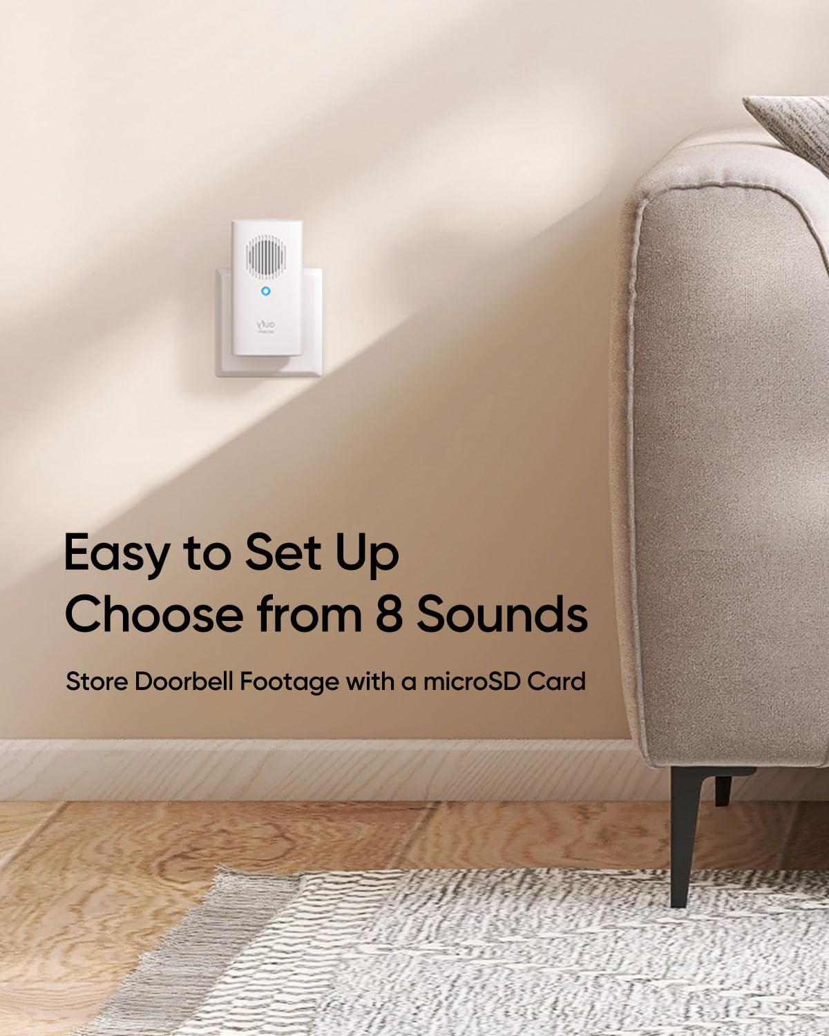 eufy Security detalle de textura y acabado moderno con diseño discreto