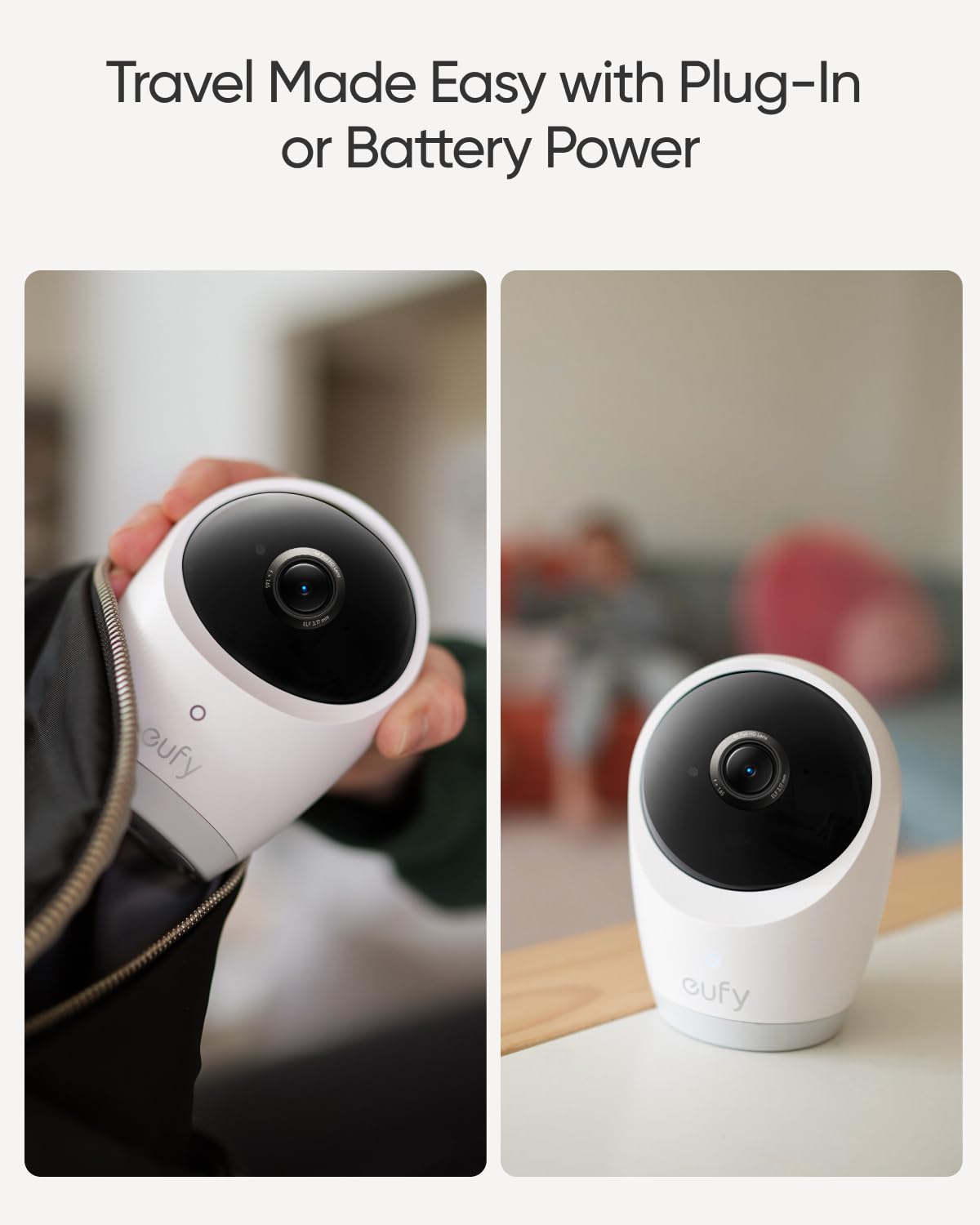 eufy Security E21 night vision view demonstrating clear baby detail in darkness