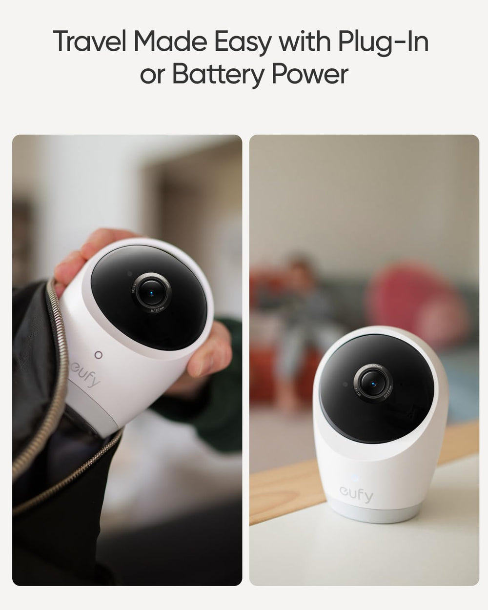 eufy Security E21 night vision view demonstrating clear baby detail in darkness