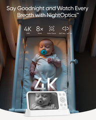 eufy Security E21 parent screen held in hand showing portable remote monitoring