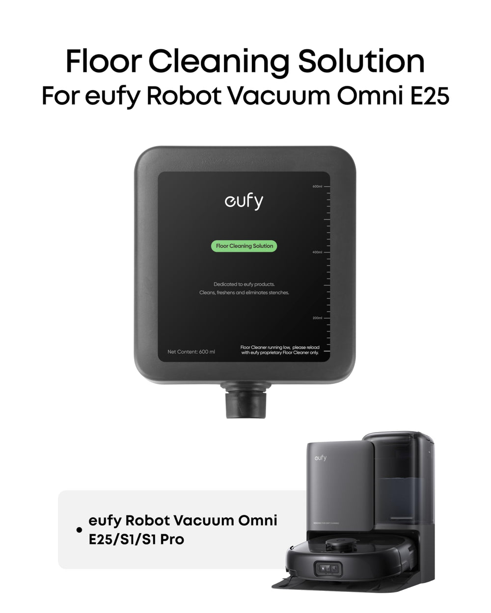 eufy vertido en la base del robot demostrando instalación rápida