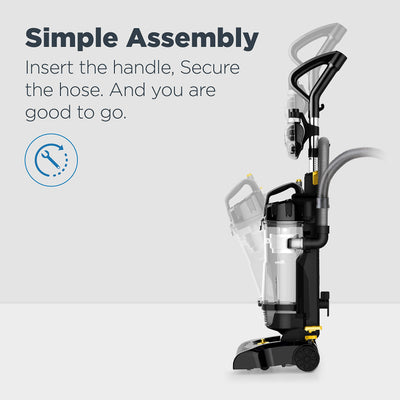 Eureka PowerSpeed in a living room delivering fast whole-home cleaning benefit