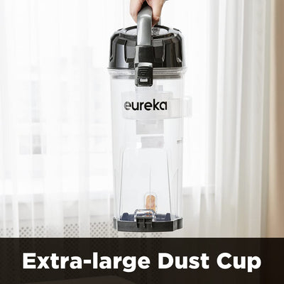 Eureka PowerSpeed roller brush close-up showing tangle-resistant design benefit