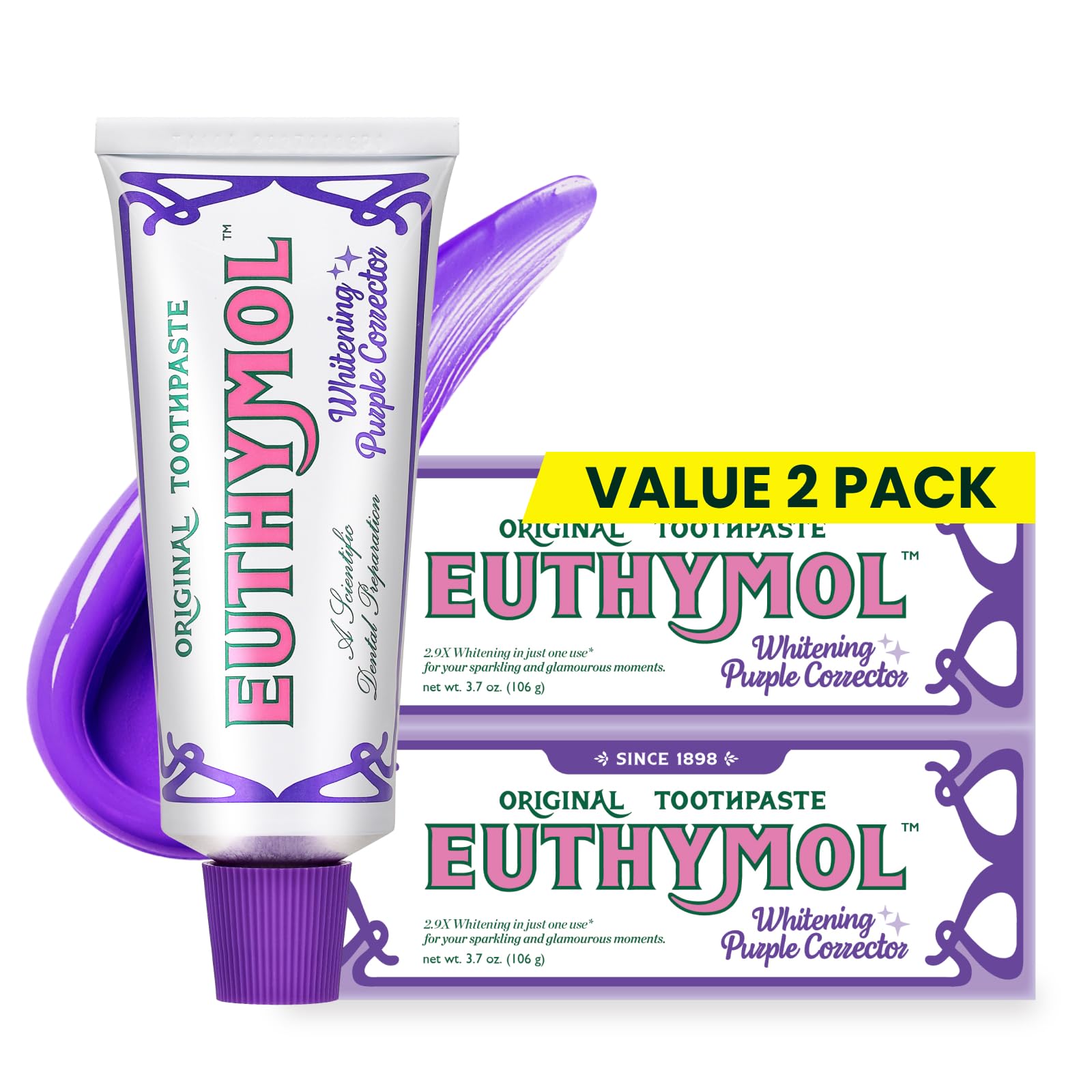 Euthymol frente del empaque mostrando diseño y beneficios