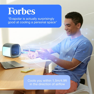 Evapolar evaCHILL top controls with single-button and fan speed clarity benefit