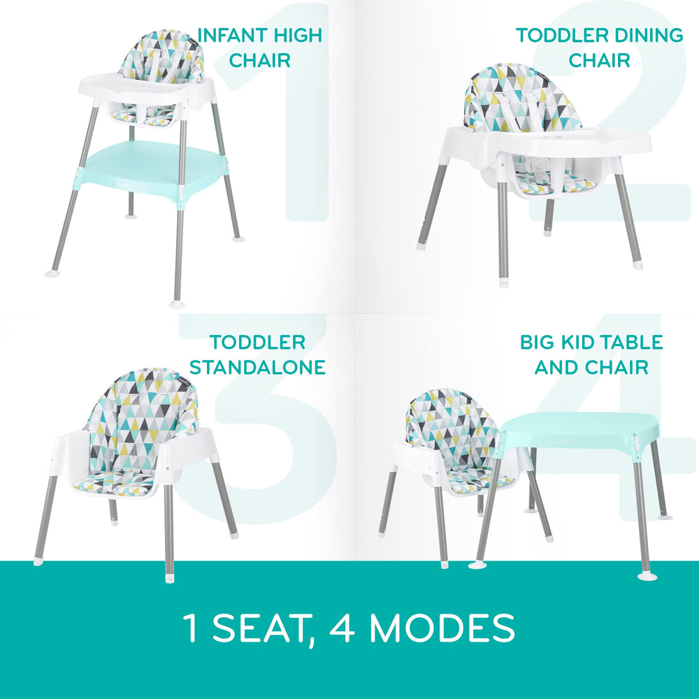 Evenflo close-up of machine-washable seat pad highlighting easy cleaning