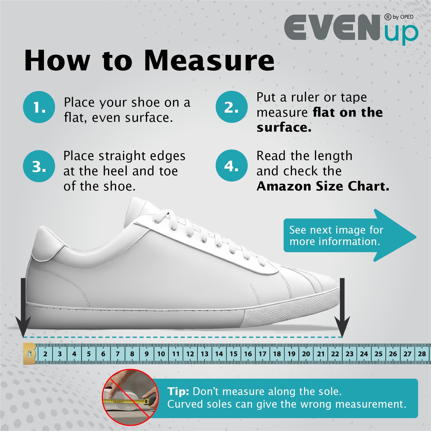 EVENup side profile on sneaker demonstrating improved balance